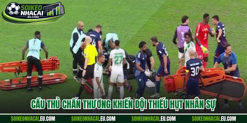 Cầu thủ chấn thương khiến đội thiếu hụt nhân sự